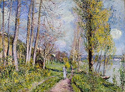 Ufer der Seine, c.1880/81 von Alfred Sisley | Gemälde-Reproduktion