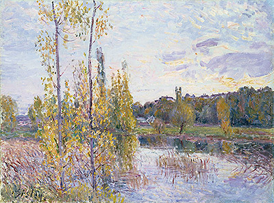 The Lake at Chevreuil, 1888 | Alfred Sisley | Gemälde Reproduktion