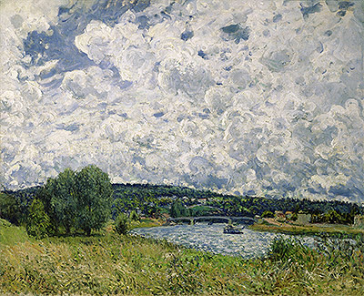 Die Seine bei Suresnes | Alfred Sisley | Gemälde Reproduktion