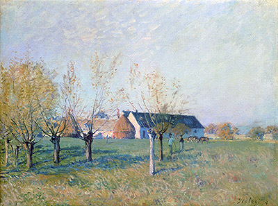 The Farm, 1874 | Alfred Sisley | Gemälde Reproduktion