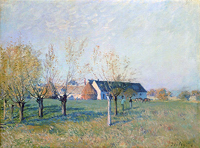 Der Bauernhof, 1874 | Alfred Sisley