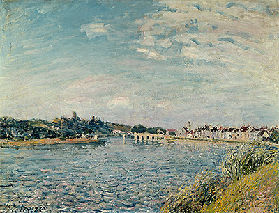 Landscape at Saint-Mammes, 1888 | Alfred Sisley | Gemälde Reproduktion