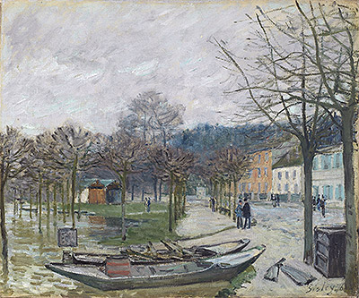 The Flood at Port-Marly, 1876 | Alfred Sisley | Painting Reproduction