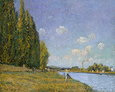 The Seine at Billancourt, 1879 | Alfred Sisley | Painting Reproduction