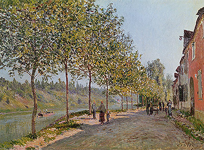 June Morning in Saint-Mammes, 1884 | Alfred Sisley | Painting Reproduction