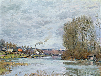 The Seine at Port Marly, 1873 | Alfred Sisley | Gemälde Reproduktion