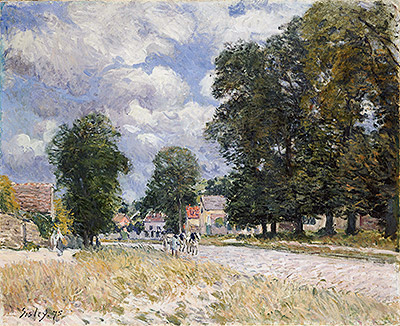 The Road to Marly-le-Roi, 1875 | Alfred Sisley | Painting Reproduction
