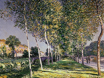 The Walk, 1890 | Alfred Sisley | Gemälde Reproduktion