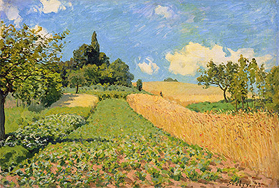 The Cornfield near Argenteuil, 1873 | Alfred Sisley | Gemälde Reproduktion