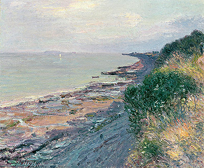Die Klippe bei Penarth, Abend, Ebbe | Alfred Sisley | Gemälde Reproduktion
