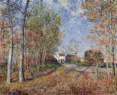 A Corner of the Woods at Sablons (Road to the Golden Woods), 1883 | Alfred Sisley | Gemälde Reproduktion
