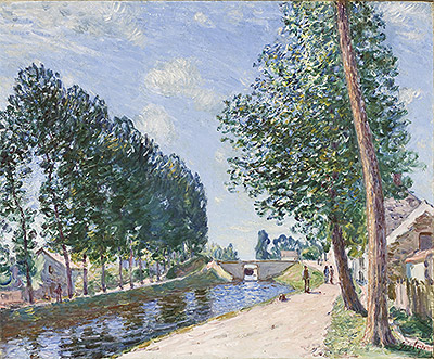 The Loing Canal at Moret, c.1892 | Alfred Sisley | Painting Reproduction