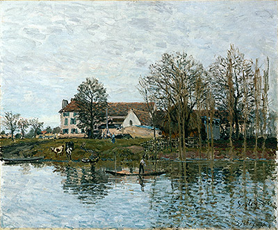The Seine at Port-Marly, 1875 | Alfred Sisley | Gemälde Reproduktion
