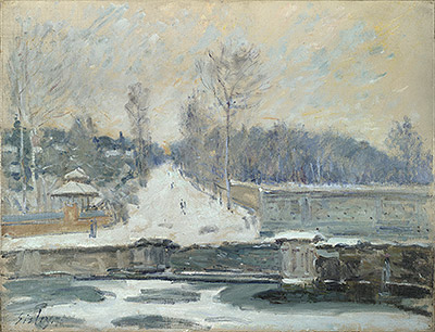 The Watering Place at Marly-le-Roi, c.1875 | Alfred Sisley | Painting Reproduction