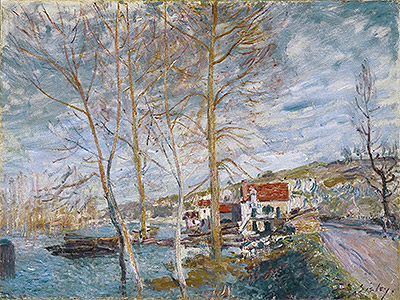 Flood at Moret, 1879 | Alfred Sisley | Painting Reproduction