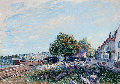 Saint Mammès - Morning, 1884 | Alfred Sisley | Gemälde Reproduktion
