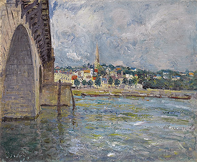 The Bridge of St. Cloud, 1877 | Alfred Sisley | Painting Reproduction