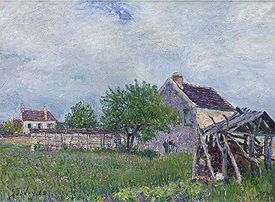 The Old Cottage at Sablons, 1885 | Alfred Sisley | Painting Reproduction