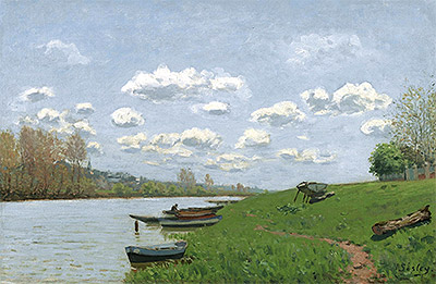 The Seine at Argenteuil, c.1870 | Alfred Sisley | Painting Reproduction