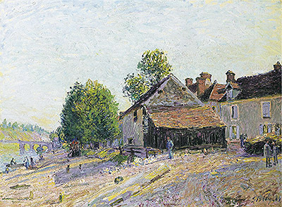 Landscape near Moret, 1884 | Alfred Sisley | Painting Reproduction