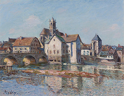 The Bridge at Moret | Alfred Sisley | Painting Reproduction