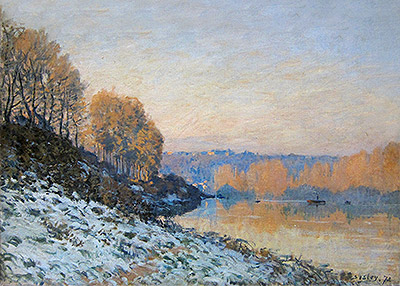 Port Marly, Hoarfrost, 1872 | Alfred Sisley | Gemälde Reproduktion