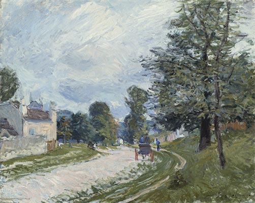 A Turn in the Road, 1873 | Alfred Sisley | Painting Reproduction