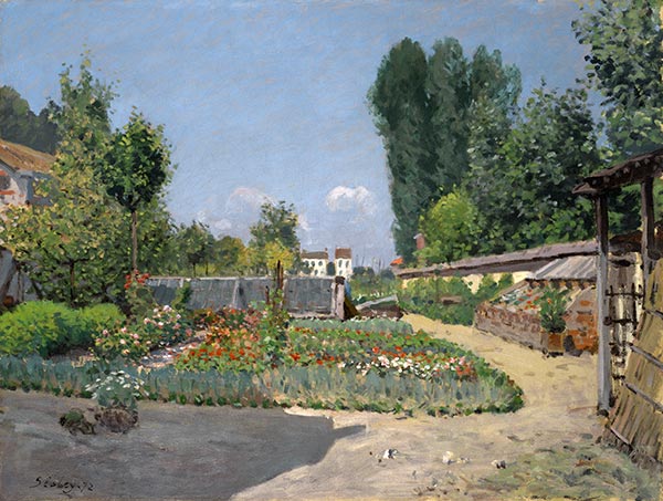 Der Gemüsegarten, 1872 | Alfred Sisley | Gemälde Reproduktion