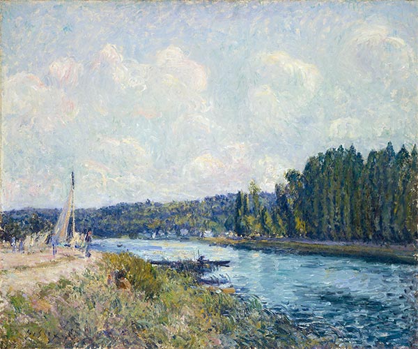 The Banks of the Oise | Alfred Sisley | Painting Reproduction
