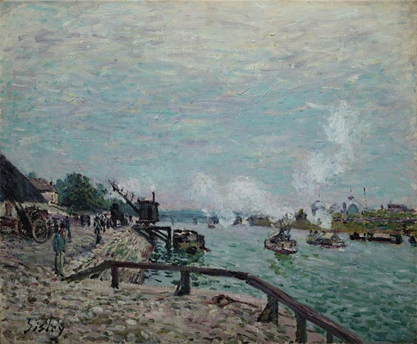 Seine bei Grenelle | Alfred Sisley | Gemälde Reproduktion
