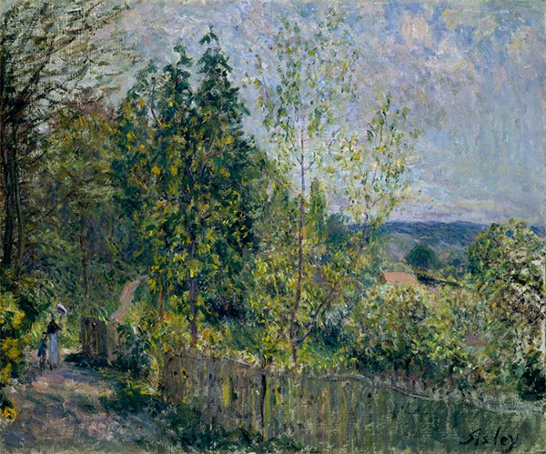 The Road in the Woods, 1879 | Alfred Sisley | Painting Reproduction
