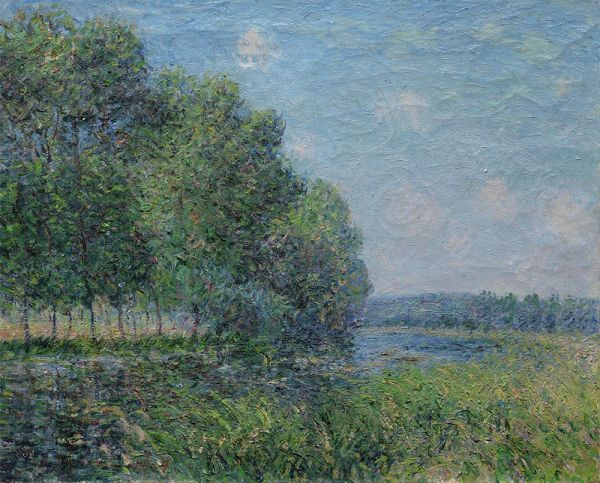 Flussblick, 1889 | Alfred Sisley | Gemälde Reproduktion
