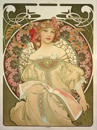 Reverie | Alphonse Mucha | Painting Reproduction