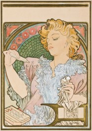 Study for the Lance Perfume 'Rodo' Poster | Alphonse Mucha | Painting Reproduction