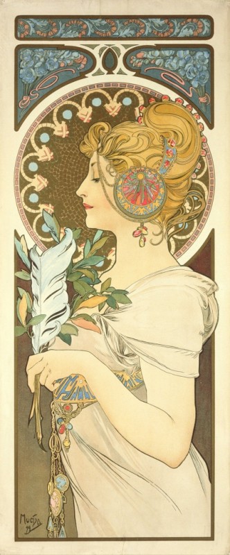 The Pen, 1899 | Alphonse Mucha