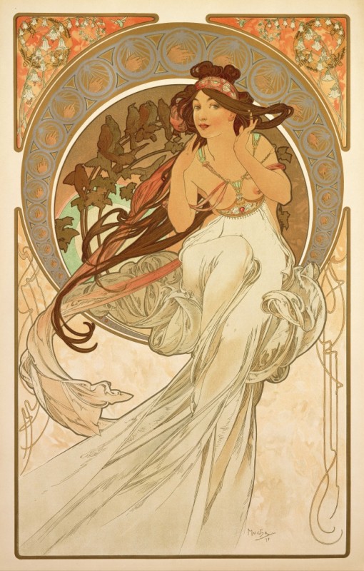 Alphonse Mucha | The Arts: Music, 1898 The Arts: Music, 1898 | Alphonse Mucha