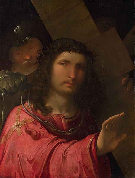 Christus, der das Kreuz trägt, 1515 | Altobello Melone | Gemälde Reproduktion