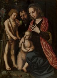 Holy Family with John the Baptist, 1527 by Ambrosius Benson | Painting Reproduction