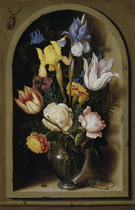 Bouquet of Flowers in a Niche, undated | Ambrosius Bosschaert | Painting Reproduction