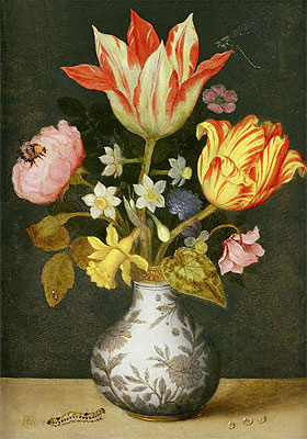 Still Life with a Wan'li Vase of Flowers, Undated | Ambrosius Bosschaert | Painting Reproduction