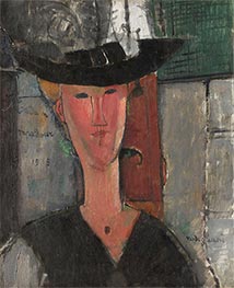 Madame Pompadour, 1915 by Modigliani | Painting Reproduction