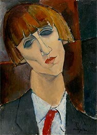 Madame Kisling, c.1917 von Modigliani | Gemälde-Reproduktion