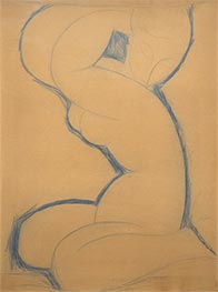 Cariatide, 1912 von Modigliani | Gemälde-Reproduktion