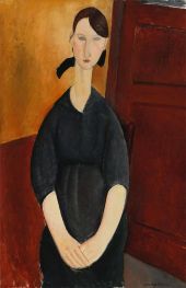 Paulette Jourdain, c.1918/19 by Modigliani | Painting Reproduction