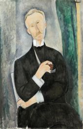 Portrait of Roger Dutilleul, undated by Modigliani | Painting Reproduction