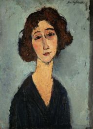 Young Woman, c.1917 by Modigliani | Painting Reproduction