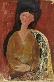 Beatrice Hastings sitzend | Modigliani | Gemälde Reproduktion