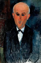 Max Jacob, c.1916/17 by Modigliani | Painting Reproduction