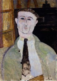 Paul Guillaume, 1915 von Modigliani | Gemälde-Reproduktion