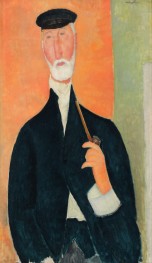 Man with a Pipe (The Notary of Nice), 1918 by Modigliani | Painting Reproduction